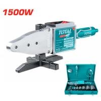 ราคา TOTAL TT328151 เครื่องเชื่อมท่อ พลาสติก ไฟฟ้า 1500วัตต์ สำหรับท่อ PE, HDPE, PPR, PP-R ขนาด 63มม. (25435751715)