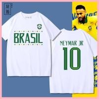 ราคา เสื้อฟุตบอลฟุตบอลโลกบราซิลทีมชาติรุ่นที่ระลึก เนมอล แขนสั้นเสื้อยืดกีฬาผู้ชายผ้าฝ้ายแท้ครึ่งแขนแฟนฟุตบอลสนับสนุนเสื้อผ้า (27791615942)