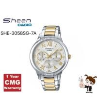 ราคา Casio sheen รุ่น SHE-3058SG-7ADR สีเงินตัดทอง ของแท้ 100% ประกันศูนย์ CMG 1 ปี (14212940653)