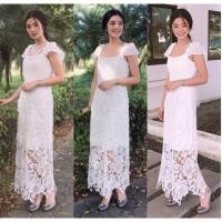 ราคา งานป้าย : เดรสลูกไม้งานป้าย love love (732799688)