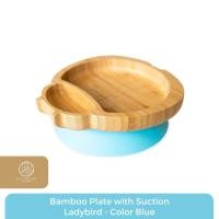 ราคา จาน Eco Rascals Bamboo Ladybird พร้อมดูด - สีฟ้า (26492990630)