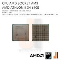 ราคา CPU AMD Athlon II X4 610e 4 Cores/ 4 Threads 2.4 Ghz 2 MB L2 Cache 45 Watts No Fan Socket AM3 (สินค้ามือสองสภาพดี) (12006154042)