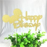 ราคา ป้ายปักตกแต่งเค้ก ป้ายปักเค้ก ป้ายปักตกแต่งหน้าเค้ก Happy Birthday (มิกกี้) (5979746182)
