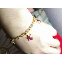 ราคา สร้อยข้อมือตุ้งติ้งเต่าทับทิมพม่า (1744607011)