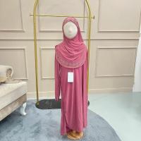 ราคา GC34ชุดเดรสเด็กผู้หญิงมุสลิมพร้อมผ้าคลุมฮิญาบ ชุดผู้หญิงอิสลาม ดีเทลปักเพชรรีดสุดอลัง สไตล์ตุรกีทรงสวยหรู (20995793448)