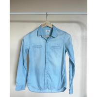 ราคา เสื้อเชิ้ตแขนยาวแบรนด์ MC สียีนส์ฟ้าอ่อนๆ ใส่สบายไม่ร้อน เนื้อผ้าไม่หนา☁️ (25231342426)