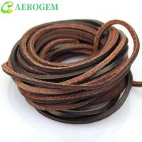 ราคา AEROGEM สายหนังแท้, Retro DIY Braiding String, เครื่องใช้ในบ้านตัดง่ายเรียบหัตถกรรมแถบหนังแท้ DIY สร้อยคอสร้อยข้อมืออุปกรณ์เสริม (25747549174)