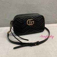 ราคา Gucci Marmont Small Matelasse Bag Black GHW มือสองสภาพดี (28877588948)