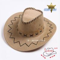 ราคา หมวกคาวบอย ผู้ใหญ่ ชาย-หญิงหมวกคาวบอยผ้า cowboy hat ปีกกว้าง สินค้าพร้อมส่งจากไทย (19865679501)