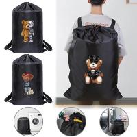 ราคา ถุงซักผ้า หนัก หน้าที่ กระเป๋าเป้สะพายหลังเดินทางความจุขนาดใหญ่ เชือกรูด ซักรีดกระสอบสายรัดเสื้อผ้าสกปรกกระเป๋าน่ารักหมี ชุด (41975765986)