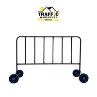 ราคา แผงกั้นจราจรสีดำล้วน แบบมีล้อ แผงกั้นเหล็ก แผงกั้นจราจร (หน้ากว้าง 1.5 เมตร) (23577122190)