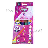 ราคา MarterArt 24 Colors ดินสอสีไม้ 2 หัว 24 สี ตรามาสเตอร์อาร์ต ของแท้ (24688906552)