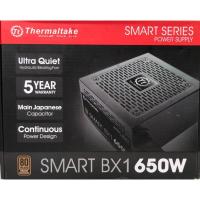 ราคา POWER SUPPLY (อุปกรณ์จ่ายไฟ) THERMALTAKE SMART BX1 650W 80 PLUS BRONZE มือสอง (26461502412)