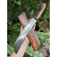 ราคา มีดสปาต้า สปาต้า มาเชเต้ Machete มีดเหน็บ อีเหน็บ มีดแคมป์ ใบ 9.5” ตีร้อน ใบกึ่งหยัก ตอกลาย full-tang ด้าม-ฝักไม้พะยูง (20386641740)