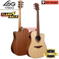 ราคา กีต้าร์โปร่งไฟฟ้าท็อปโซลิด Lag รุ่น T70DCE ของแท้100% ส่งด่วนถึงมือภายใน1-2วัน (25254646236)