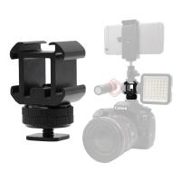 ราคา ( 2 ชิ้น ) อุปกรณ์เสริมกล้อง DSLR 3 ทาง Metal Triple Hot Shoe (20490282229)