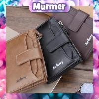ราคา Murmerofficial กระเป๋าสตางค์ใบสั้นนําเข้าสีดําสีน้ําตาลเข้ม D043 (24891290752)