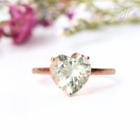 ราคา แหวนหัวใจกรีนอเมทิสต์-Emerald Heart Amethyst Ring (24891217427)