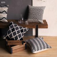 ราคา ☒▤รูปทรงเรขาคณิตสีดำและสีขาวของอินเดียนำเข้าอย่างง่ายสไตล์นอร์ดิกทอมือชาติพันธุ์ตกแต่งห้องนั่งเล่นปลอกหมอนผ้าฝ้ายเบาะ (9443197800)