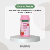 ราคา Nature's Bounty Optimal Solutions Hair, Skin & Nails Gummies with Biotin 2500 mcg. (23850695738)