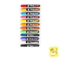 ราคา ปากกาไวท์บอร์ด TEX รุ่น 713 สีสะท้อนแสง เขียนกระจก และ ลบได้ (5046673032)