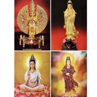 ราคา ภาพมงคล พระโพธิสัตว์พระแม่กวนอิม ภาพมงคลสวยงาม บูชา ไว้ติดบ้านขนาด 15*20นิ้ว (3995857943)