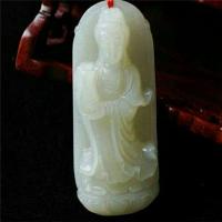 ราคา 2025 สไตล์ใหม่แท้ธรรมชาติอัฟกานิสถานหยกสีขาวเจ้าแม่กวนอิมจี้ประณีตแกะสลักสามมิติเจ้าแม่กวนอิมพระโพธิสัตว์หยกขาว20250412 (28533160411)