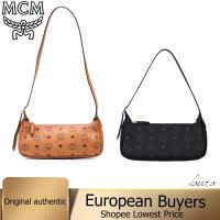 ราคา ของแท้ 100% MCM Aren Visetos สะพายรักแร้หรูหรา ถือมือสไตล์คลาสสิก (43270410876)