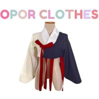 ราคา เสื้อครอปฮันบกตัวสั้นดิบ-น้ำเงิน(เฉพาะเสื้อ) K-031 (23279394594)