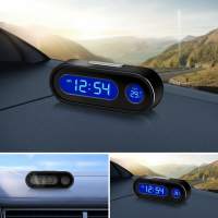 ราคา นาฬิกาข้อมือรถยนต์ขนาดเล็กพร้อมเครื่องวัดอุณหภูมิแบบมีไฟส่องสว่างและหน้าจอ LCD มีไฟพื้นหลัง แต่ไม่รวมแบตเตอรี่ (42370613700)