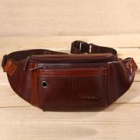 ราคา YUNO กระเป๋าคาดเอว-คาดอก หนังแท้ Genuine Leather Men chest bag Waist bag Fashion Bum Bag Cross body out door bag (4806147429)