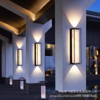 ราคา โคมไฟติดผนังภายนอกวิลล่าใหม่ สไตล์จีน ลานบ้าน สแตนเลส ประตูทางเข้า กันน้ำ โคมไฟติดผนังชนบท 5YMQ (44258619247)