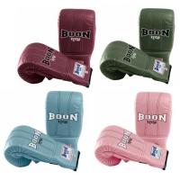 ราคา บุญ เบ็คชก ซ้อมมวยไทย แบบเปิดนิ้ว ทำจากหนังแท้ 100%BOON Bag Gloves Open thumbs (S,M,L,XL)Genuine Leather Sparring MMA K1 (26967150359)