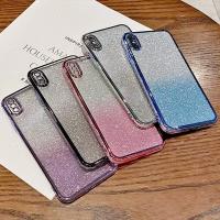 ราคา สําหรับ iPhone X XR XS MAX 7 8 Plus 6 6S SE ชุบ Chrome กรอบ Bling Gradient สีสติกเกอร์ฝาครอบ (24970414050)