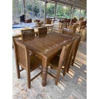 ราคา โต๊ะอาหาร ขนาด 6 ที่นั่ง ไม้สักแท้ (ส่งฟรียกเว้นภาคใต้) (13744278013)