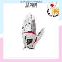 ราคา MIZUNO Golf Glove Double Grip Men's Left Hand Artificial Leather + Silicone Print Processing × Synthetic Leather White/Red 24cm 5MJML05101 MIZUNO Golf Glove Double Grip Men's Left Hand, Artificial Lea