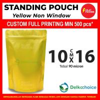 ราคา กระเป๋าสตางค์สีเหลือง NON-WINDOW ZIPLOCK SNACK บรรจุภัณฑ์ / คลิปพลาสติกพรีเมี่ยม 10 ซม. X 16 ซม. (40769725349)