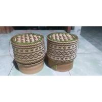 ราคา กระติบข้าวเหนียว ขนาดกว้าง 5 นิ้ว สูง 6 นิ้วราคา 250 บาท ใส่ข้าวเหนียวนึ่งสุกได้ 1 กก. (3128172524)