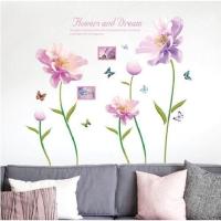 ราคา สติ๊กเกอร์ติดผนัง สติ๊กเกอร์ติดผนัง 60X90 ดอกไม้และดรีม SK9294 (8326373979)