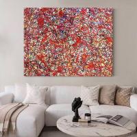 ราคา Pollock Pollock World ภาพวาดที่มีชื่อเสียงบทคัดย่อห้องนั่งเล่น Entrance Hand-Painted ภาพวาดสีน้ํามันภาพวาดตกแต่งอเมริกันหรูหราภาพวาด (42524709384)