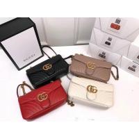 ราคา กระเป๋าสะพายข้าง Gucci GG Marmont Love Heart แบบสายโซ่ ดีไซน์หรูหรา (56600174222)