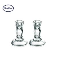 ราคา Raffael เชิงเทียนหกเหลี่ยมฐานกลม เชิงเทียนแก้ว เชิงเทียนใส ขนาดสูง 9 ซม. (คู่) (2874495122)