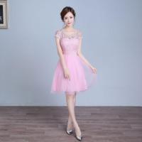 ราคา ราตรีสั้นสีชมพู/ธีมเพื่อนเจ้าสาว (994349712)