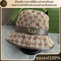 ราคา ใหม่ มีใบเสร็จ อุปกรณ์เสริมที่สมบูรณ์ Gucci หมวก GG CANVAS BUCKET HAT ของแท้ 100 (43870344886)