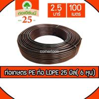 ราคา ท่อเกษตร PE ท่อ LDPE 25 มิล( 6 หุน) 2.5 บาร์ ยาว 100 เมตร ยี่ห้อ เอิร์นนี่ (3470707272)