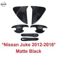 ราคา ชุด เบ้ารองมือเปิด ครอบมือจับประตู Nissan Juke 2012 - 2016 ดำด้าน นิสสัน จู๊ค ถาดรองมือเปิดประตู เบ้ามือจับประตู กันรอย (2786555708)