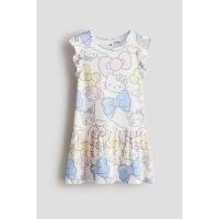 ราคา H&M(เอชแอนด์เอ็ม) เดรสผ้าฝ้ายเจอร์ซีย์พิมพ์ลาย Girls Printed cotton jersey dress 1310514_1 (41123142654)