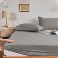 ราคา ผ้าปูที่นอน 4/5/6/7ฟุต สีพื้น รัดมุนได้ไม่เลื่อน ผ้ารองกันเปื้อนที่นอน ผ้าคลุมเตียง (24422825145)