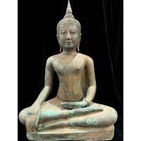 ราคา พระพุทธรูป ศิลปะอู่ทอง หน้าตัก12นิ้ว เนื้อโลหะสำริด (41910540141)