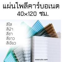 ราคา แผ่นโพลี่ Polycarbonate แผ่นโพลีคาร์บอเนต ขนาด40x120 ซม. แผ่นโพลี่40*120cm. (29757290256)